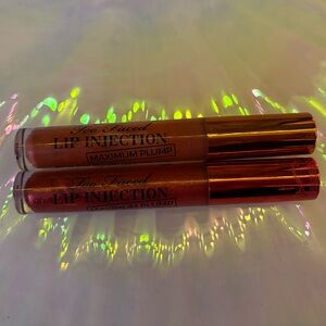 Too Faced Maximum Plump Glosses Bundle 🥞 Maple Syrup Pancakes & Caramel Apple 🍎